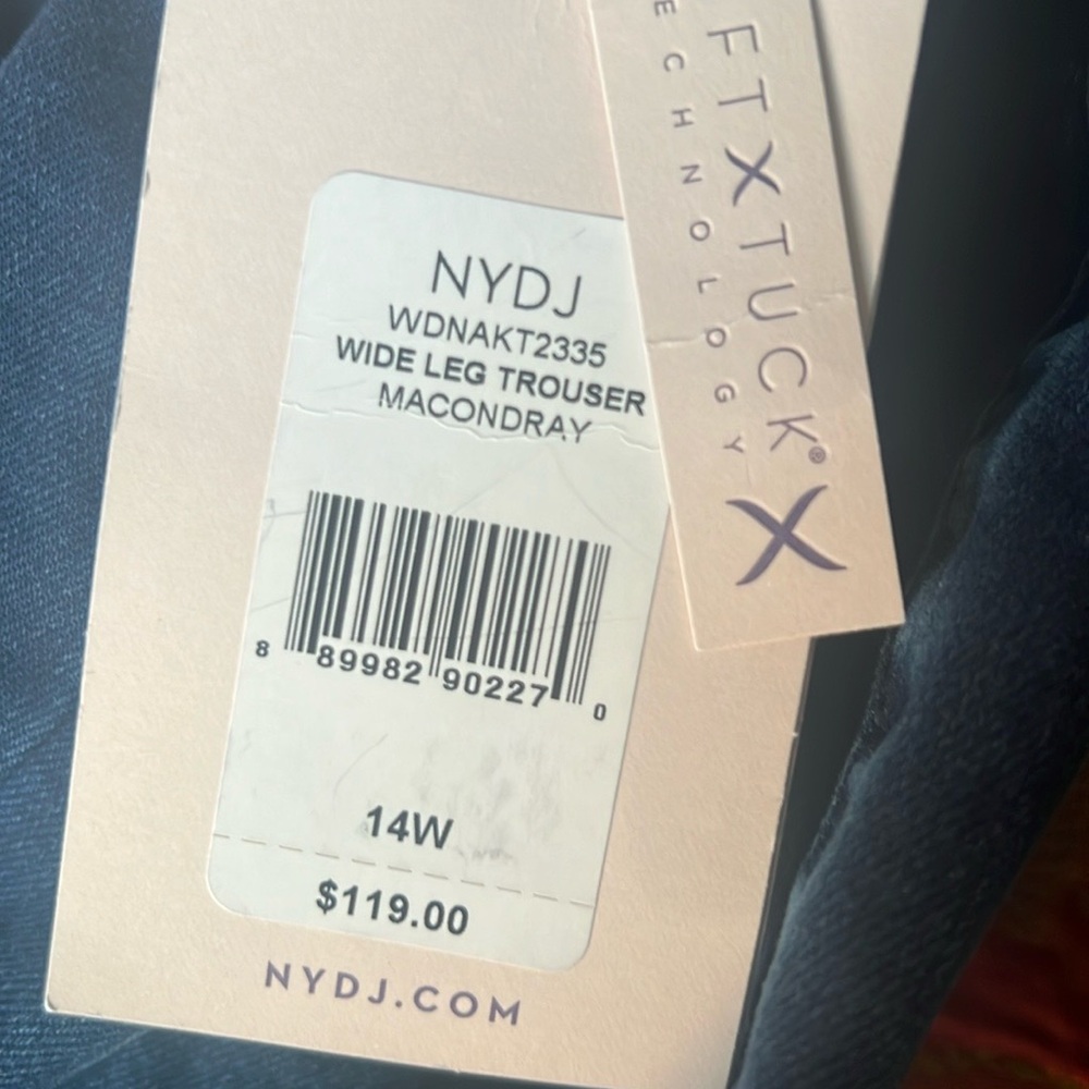 NYDJ Blue Flare Wide Leg Jeans